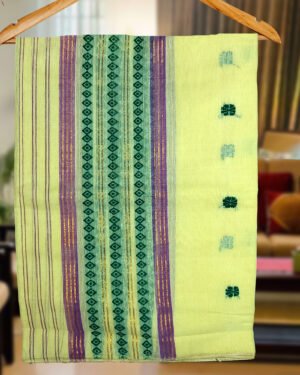 Handcrafted Silk Cotton Sador Mekhela with unstitched Blouse piece