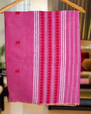 Handcrafted Silk Cotton Sador Mekhela with unstitched Blouse piece