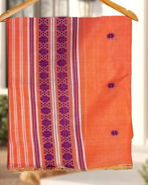 Handcrafted Silk Cotton Sador Mekhela with unstitched Blouse piece