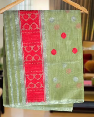 a HANDMADE KESAPAT COTTON WITH UNSTILCHED BLOUSE PIECE
