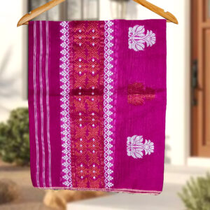 Handcrafted Silk Cotton Sador Mekhela with unstitched Blouse piece