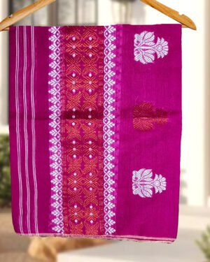 Handcrafted Silk Cotton Sador Mekhela with unstitched Blouse piece