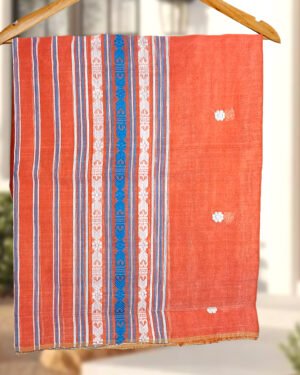 Handcrafted Silk Cotton Sador Mekhela with unstitched Blouse piece