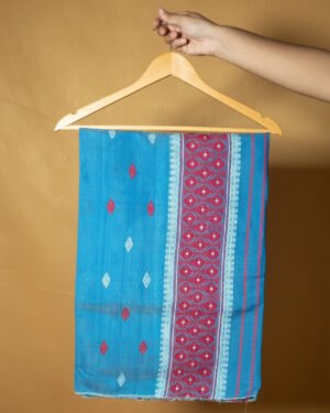 Handcrafted Nunee Cotton Sador Mekhela with unstitched Blouse piece