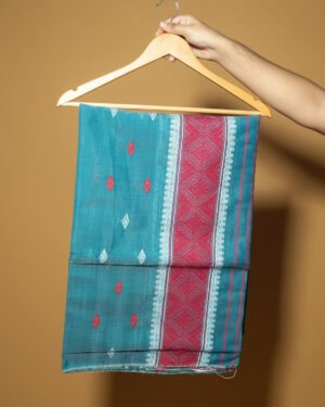 Handcrafted Nunee Cotton Sador Mekhela with unstitched Blouse piece