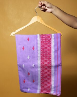 Handcrafted Nunee Cotton Sador Mekhela with unstitched Blouse piece