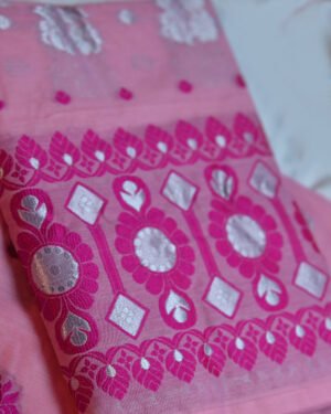 Toss silk mekhela sador with unstitched blouse