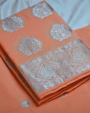 Mastrise Cotton sador mekhela with unstitched blouse