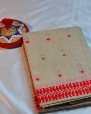 Bihu special muga cotton sador mekhela